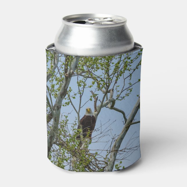 Bald Eagle Smile Can Cooler (Can Front)
