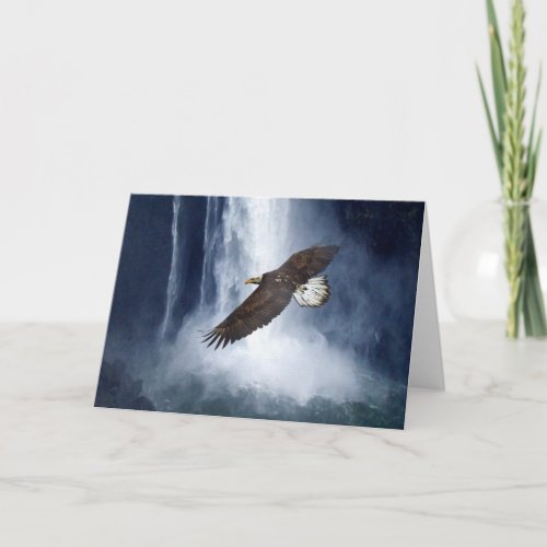Bald Eagle  Snoqualmie Falls Greeting Cards