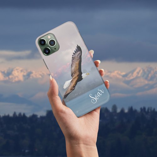 Bald Eagle Soar Olympic Mountains Nature Wildlife iPhone 11 Pro Case