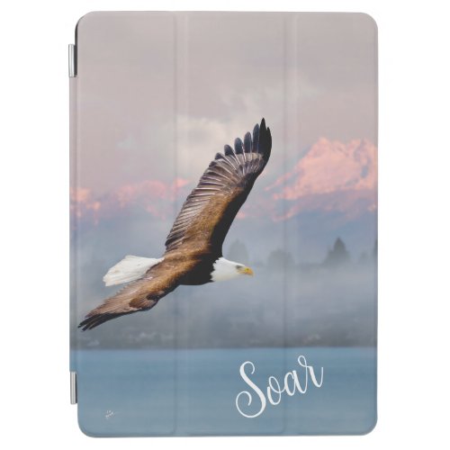 Bald Eagle Soar Olympic Mountains Nature Wildlife iPad Air Cover