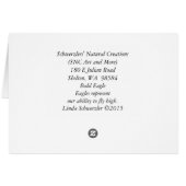 Bald Eagle Soaring Cards (Back Horizontal)