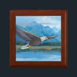 Bald Eagle Soaring Jewelry Box<br><div class="desc">Bald Eagle Soaring Artist: Tim OToole</div>