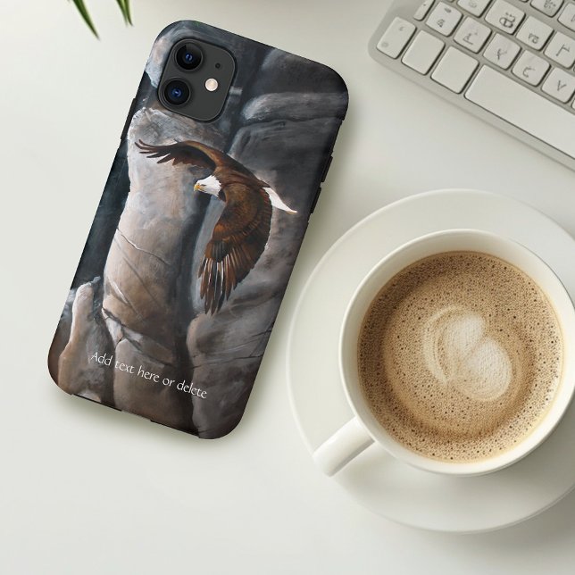 Bald Eagle Soaring Mountain Cliff Wildlife Case-Mate iPhone Case (Creator Uploaded)