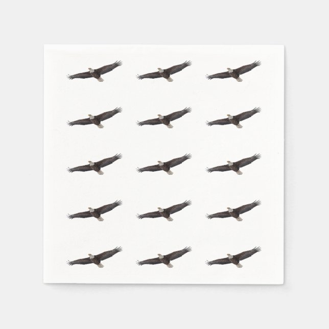Bald Eagle Soaring Napkins (Front)