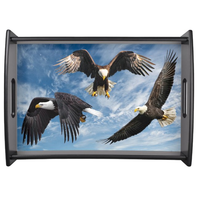 Bald Eagle Soaring Serving Tray (Front)