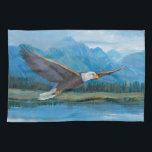 Bald Eagle Soaring Towel<br><div class="desc">Bald Eagle Soaring Artist: Tim OToole</div>