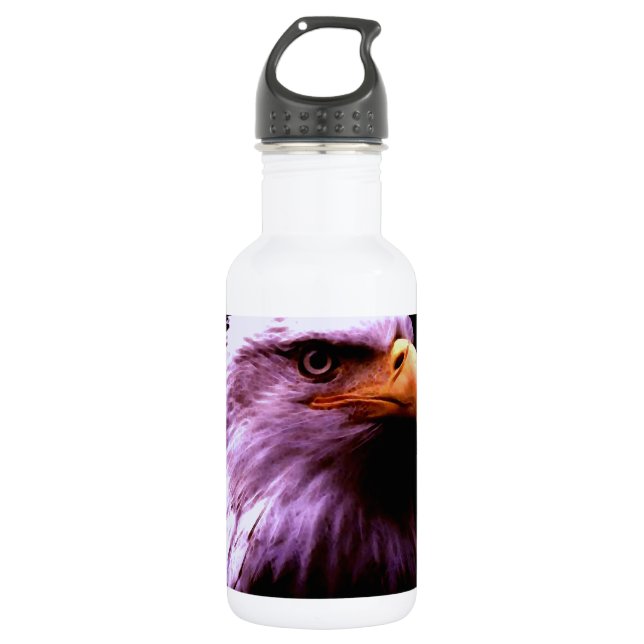 Bald Eagle Stainless Steel Water Bottle (Front)