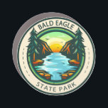 Bald Eagle State Park Pennsylvania Badge Car Magnet<br><div class="desc">Bald Eagle State Park illustration in a badge style circle.</div>
