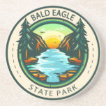 Bald Eagle State Park Pennsylvania Badge  Coaster<br><div class="desc">Bald Eagle State Park illustration in a badge style circle.</div>