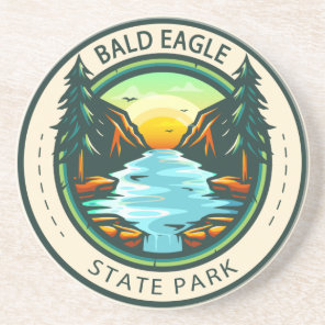 Bald Eagle State Park Pennsylvania Badge Coaster