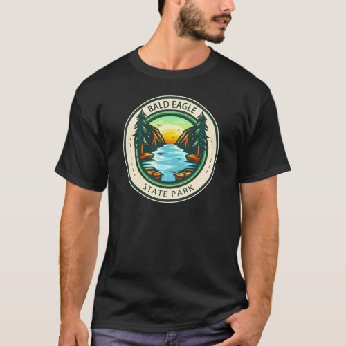 Bald Eagle State Park Pennsylvania Badge T_Shirt