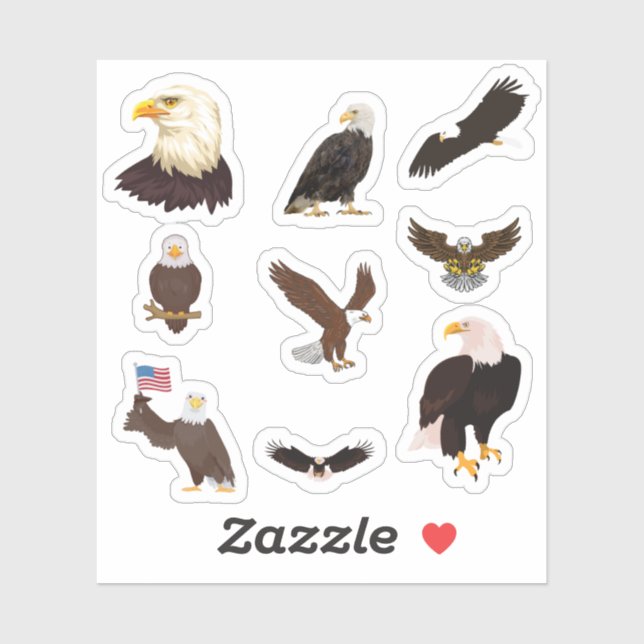 Bald Eagle Stickers (Sheet)