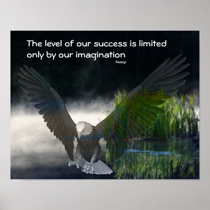 Bald Eagle Success Quote Motivational Poster