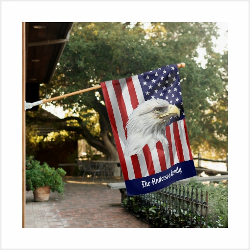 Bald Eagle, The American Flag