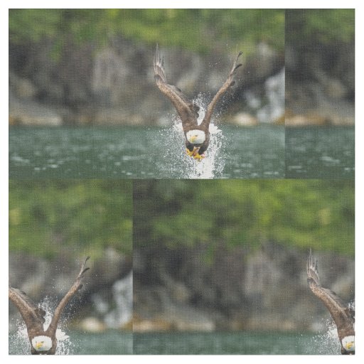 Bald Eagle The Big Catch Fabric
