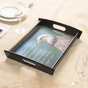 Bald Eagle The Pledge of Allegiance Serving Tray