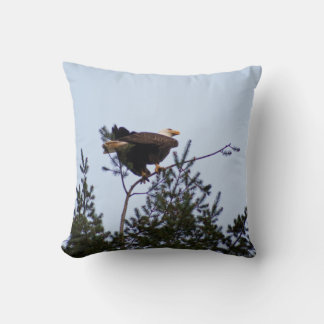 Bald Eagle Throw Pillow