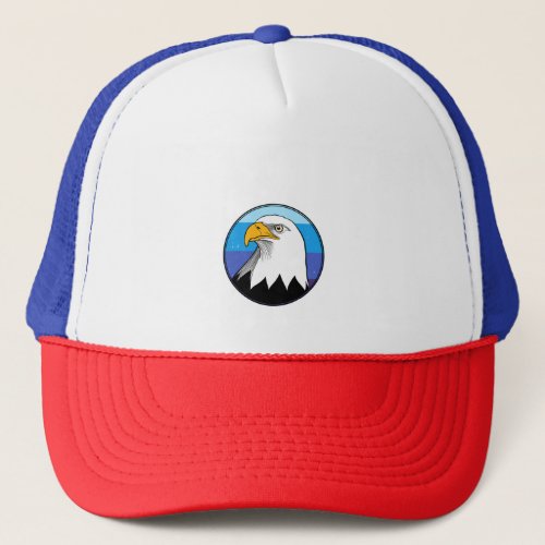 Bald eagle trucker hat