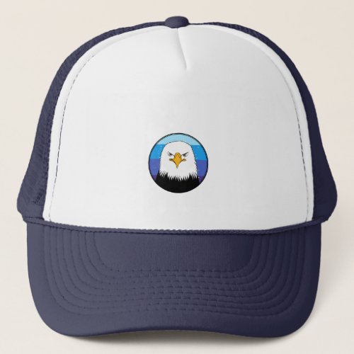 Bald eagle trucker hat