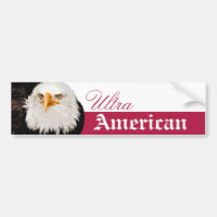 Screaming American Flag Bald Eagle Wings Black & White Decals 