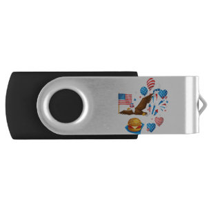 bald eagle uncle sam flash drive