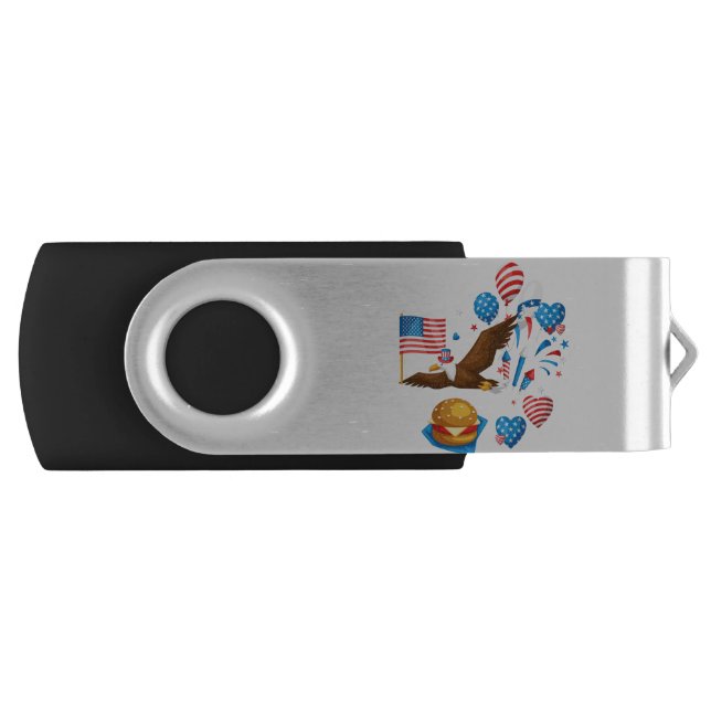 bald eagle uncle sam flash drive (Front)