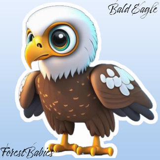 Bald Eagle 🦅 Unique Nature Wildlife Bird Animal Sticker