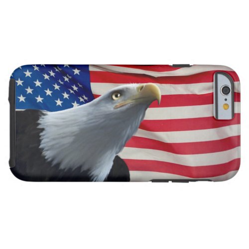 Bald Eagle  US Flag Patriotic Design Tough iPhone 6 Case