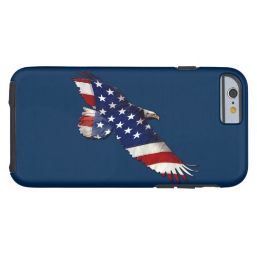 Bald Eagle  US Flag Patriotic Theme Tough iPhone 6 Case