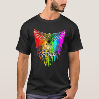 Bald Eagle Usa Lgbt Rainbow Flag Shirt Gay And Les