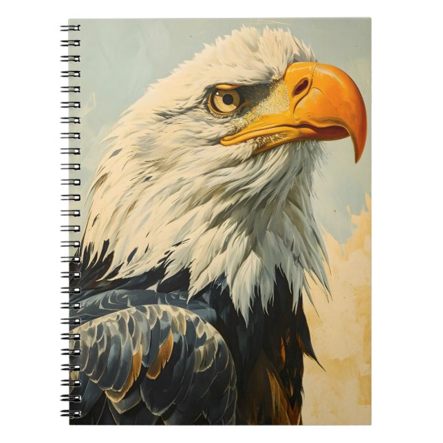 Bald Eagle Vintage Notebook (Front)