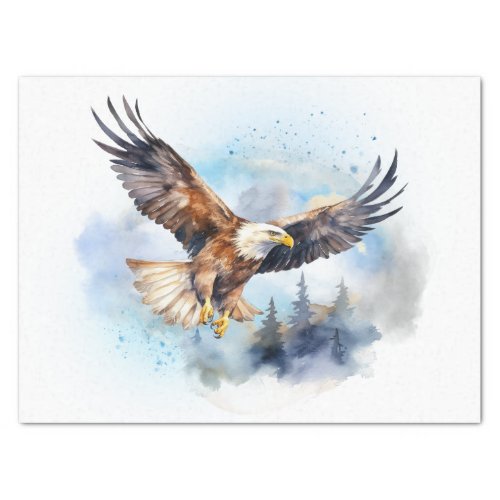 Bald Eagle Watercolor Tissue Paper