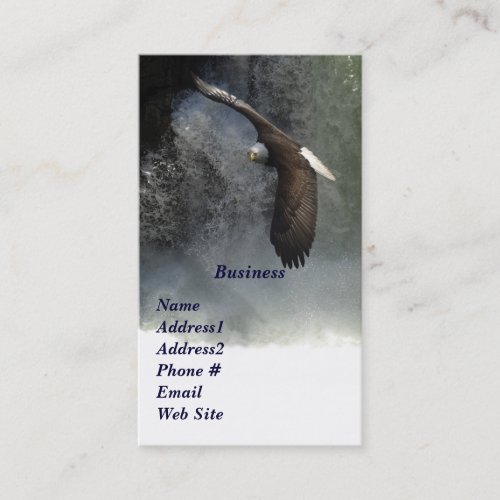 Bald Eagle &amp; Waterfalls Business Cards