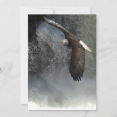 Bald Eagle & Waterfalls Invitation Cards (Front)