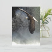 Bald Eagle & Waterfalls Invitation Cards (Standing Front)