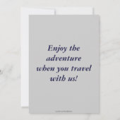 Bald Eagle & Waterfalls Invitation Cards (Back)