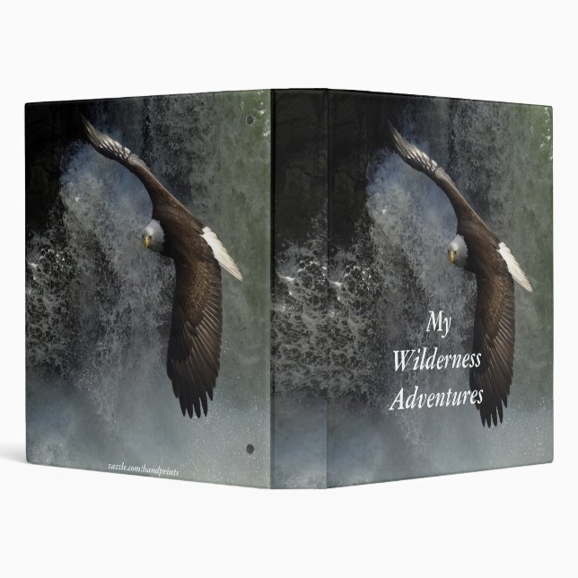 Bald Eagle & Waterfalls Photo Album Binder (Background)