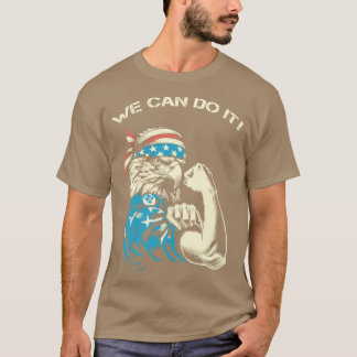 Bald Eagle We Can Do It Parody T-Shirt