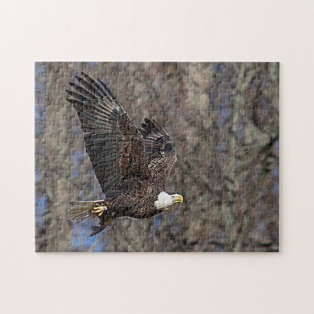 Bald Eagle with a Catfish Jigsaw Puzzle (Horizontal)