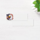 Bald Eagle With A Tear - USA Flag In Background (Desk)