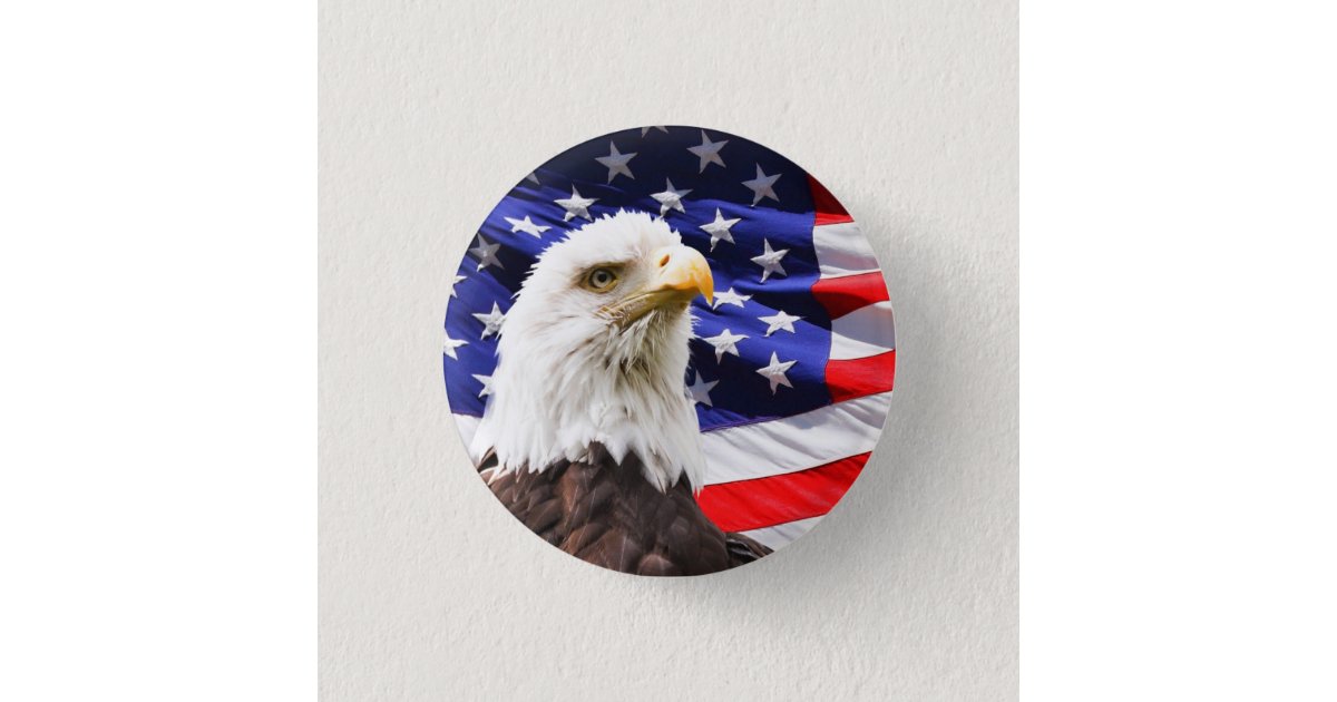 american flag background with eagle