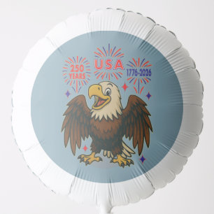 Bald Eagle with Fireworks– USA 250 Years 1776-2026 Balloon