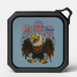 Bald Eagle with Fireworks– USA 250 Years 1776-2026 Bluetooth Speaker