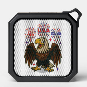 Bald Eagle with Fireworks– USA 250 Years 1776-2026 Bluetooth Speaker