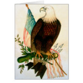 Bald eagle with flag (Front)