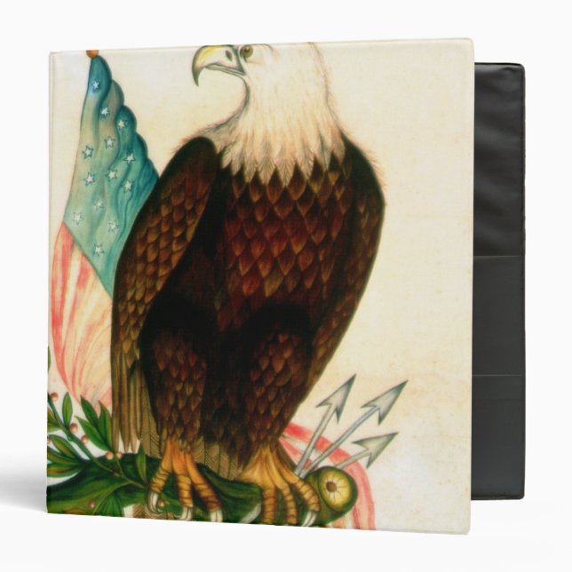 Bald eagle with flag binder (Front/Inside)
