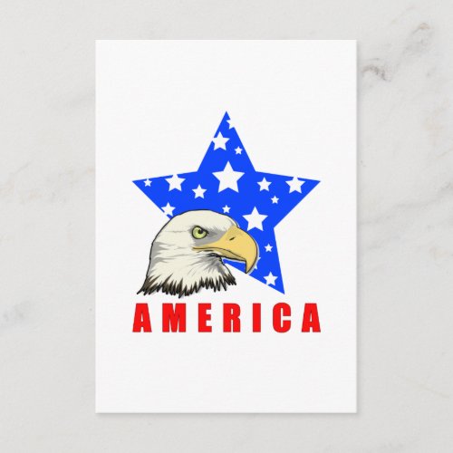 Bald Eagle with Stars  America Enclosure Card