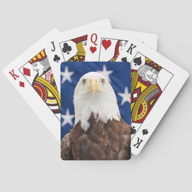 Bald Eagle with the Stars Poker Cards (Back)