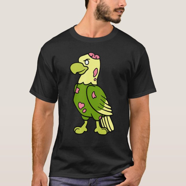 Bald Eagle Zombie Halloween Animal Bird  Graphic T-Shirt (Front)