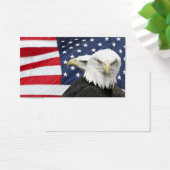Bald eagles American flag profile card (Desk)